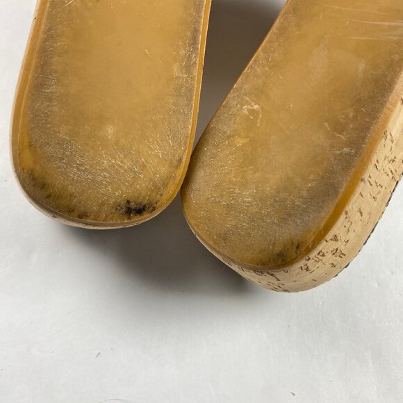 Stuart Weitzman Flatout Leopard Print Wedge Sandal Slide Women's Size 8 - Picture 14 of 16